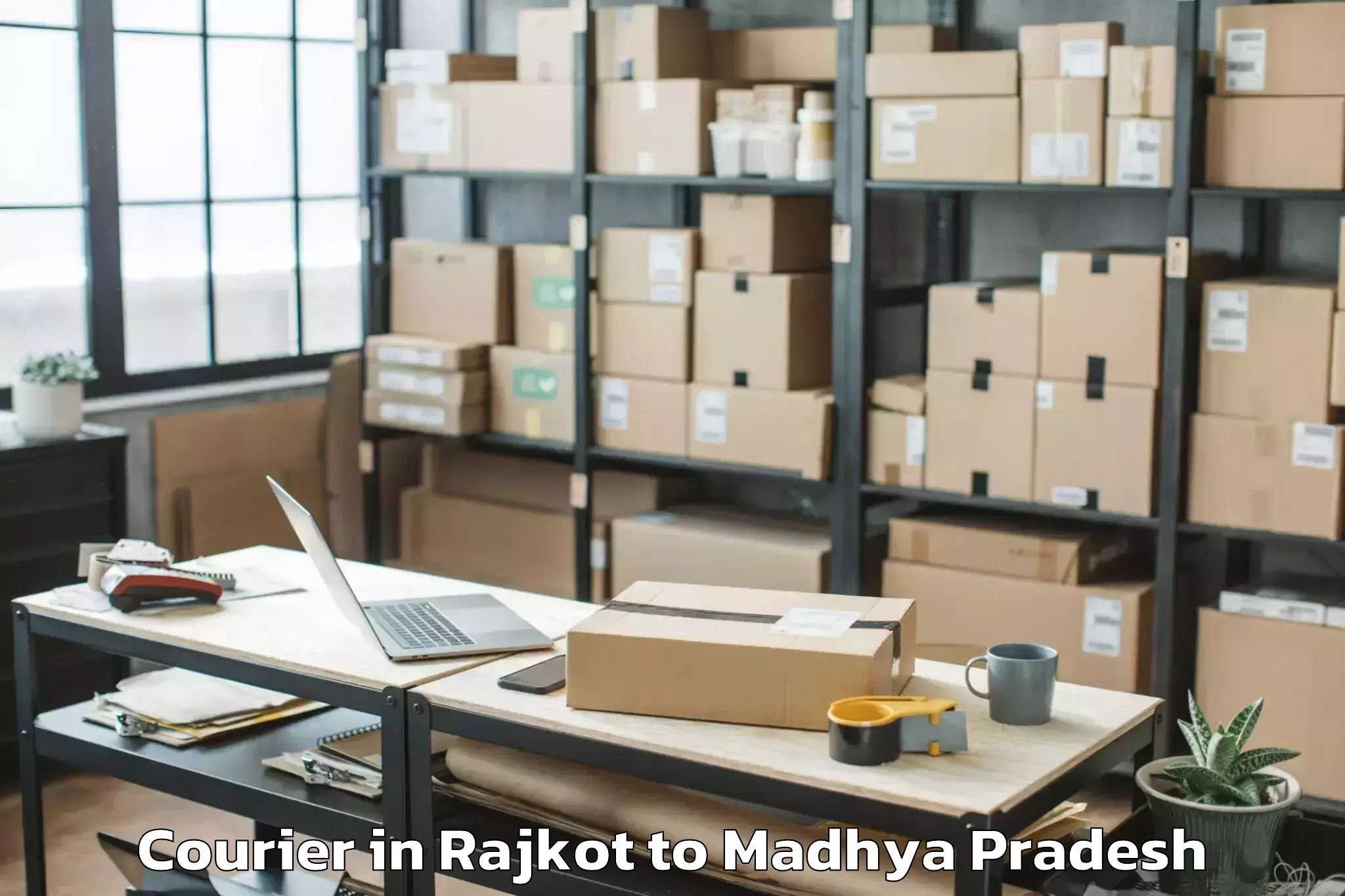 Easy Rajkot to Singrauli Courier Booking